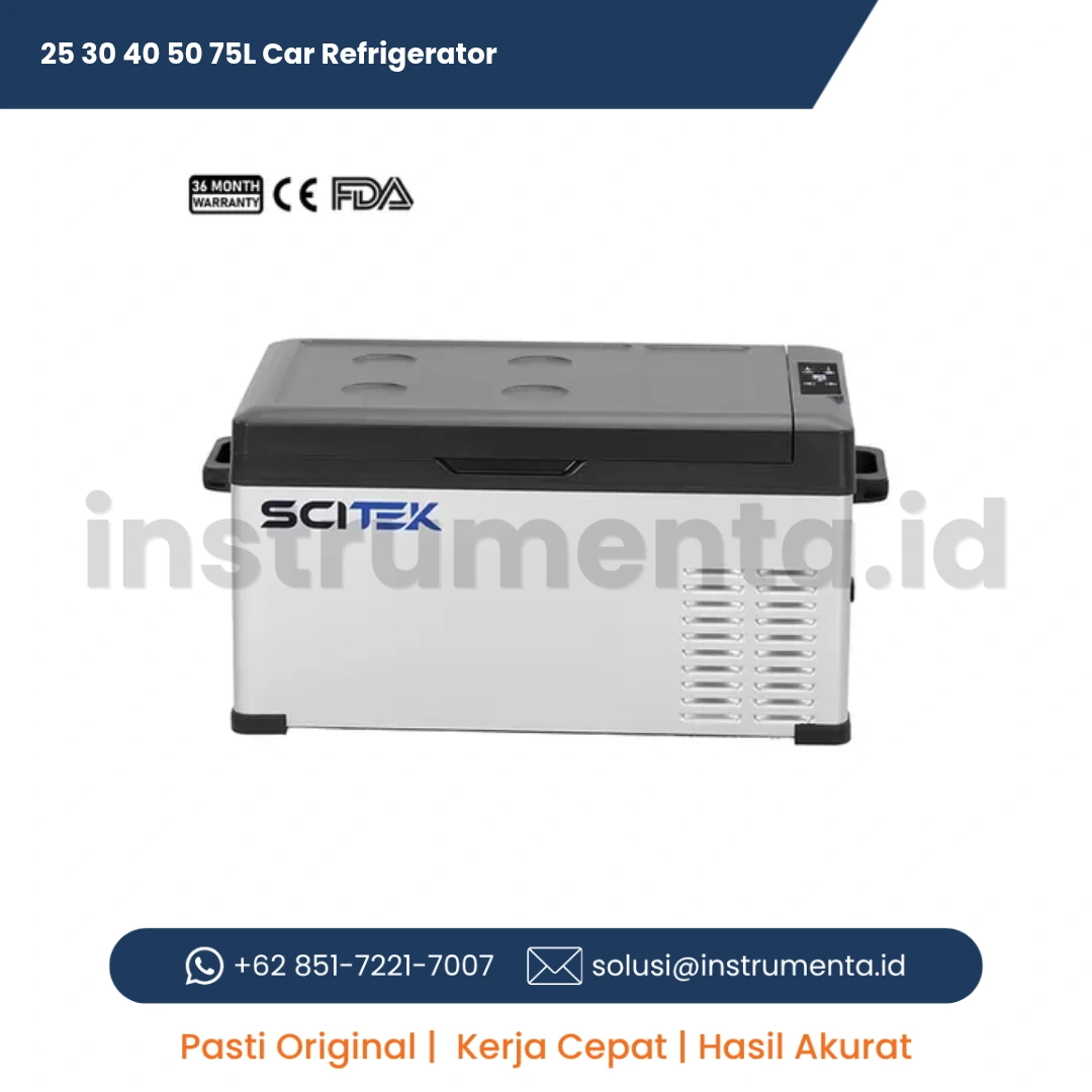Official Supplier Car Refrigerator Scitek CR Series Kulkas Laboratorium Portable Mobile Cold Chain Medis dan Reagen